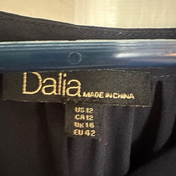 Dalia Midnight Blue Long Sleeve Dress - Picture 2 of 3